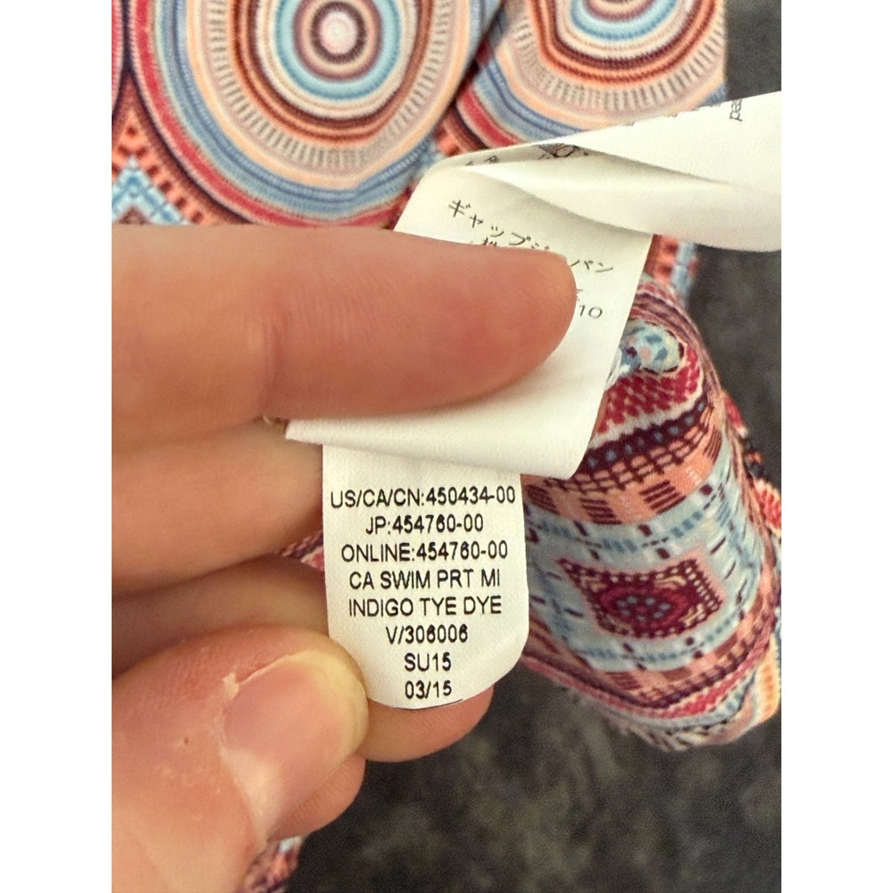 Gap‎ Y2K Womens Midi Slip Dress L Shark bite hem Beach Vacation Swim - Picture 11 of 14